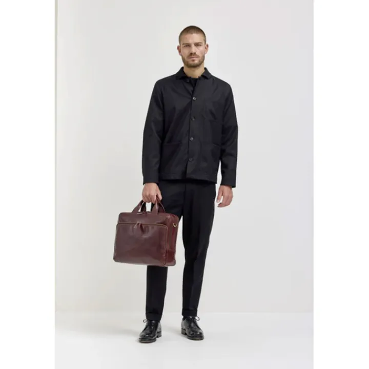 Herentassen|15 Inch Laptoptassen>Jost Skagen Businessbag 2 Comp. brown