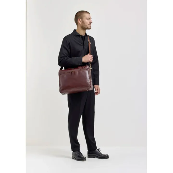 Herentassen|15 Inch Laptoptassen>Jost Skagen Businessbag 2 Comp. brown