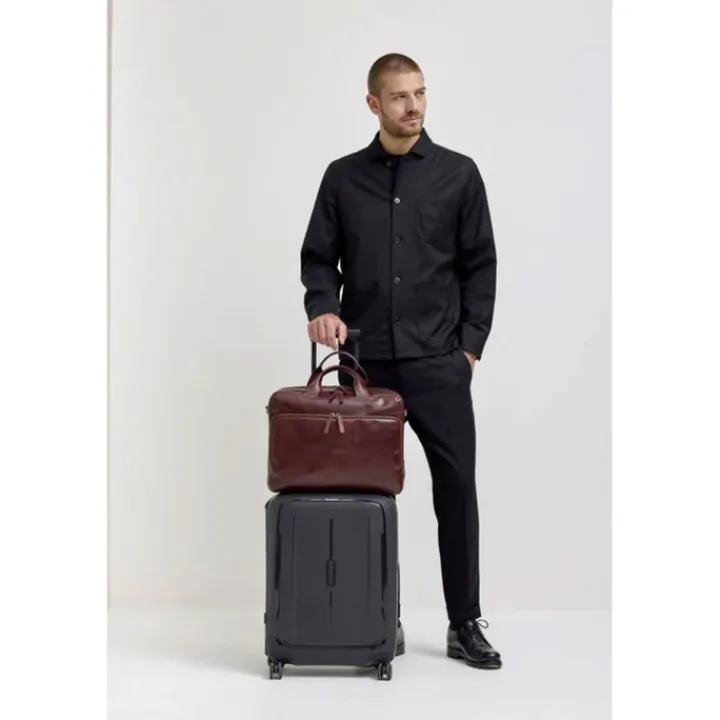 Herentassen|15 Inch Laptoptassen>Jost Skagen Businessbag 2 Comp. brown
