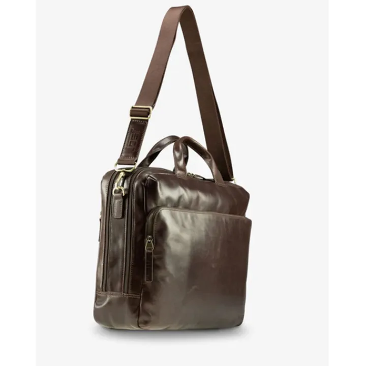 Herentassen|15 Inch Laptoptassen>Jost Skagen Businessbag 2 Comp. brown