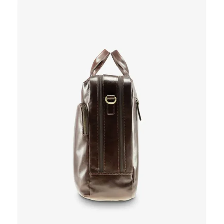 Herentassen|15 Inch Laptoptassen>Jost Skagen Businessbag 2 Comp. brown