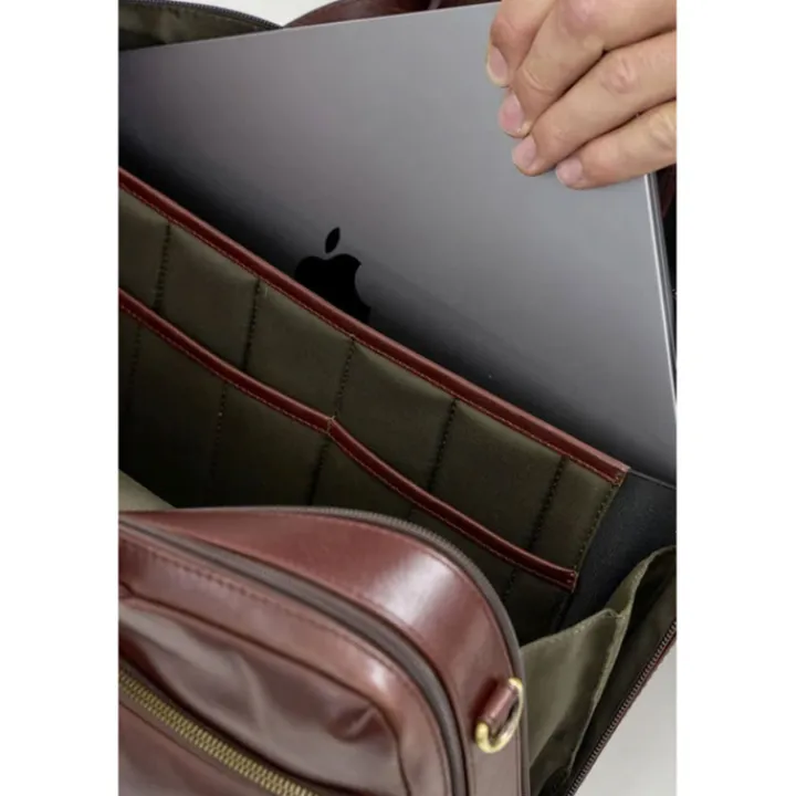 Herentassen|15 Inch Laptoptassen>Jost Skagen Businessbag 2 Comp. brown