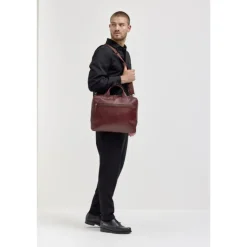Herentassen|15 Inch Laptoptassen>Jost Skagen Businessbag 1 Comp. brown
