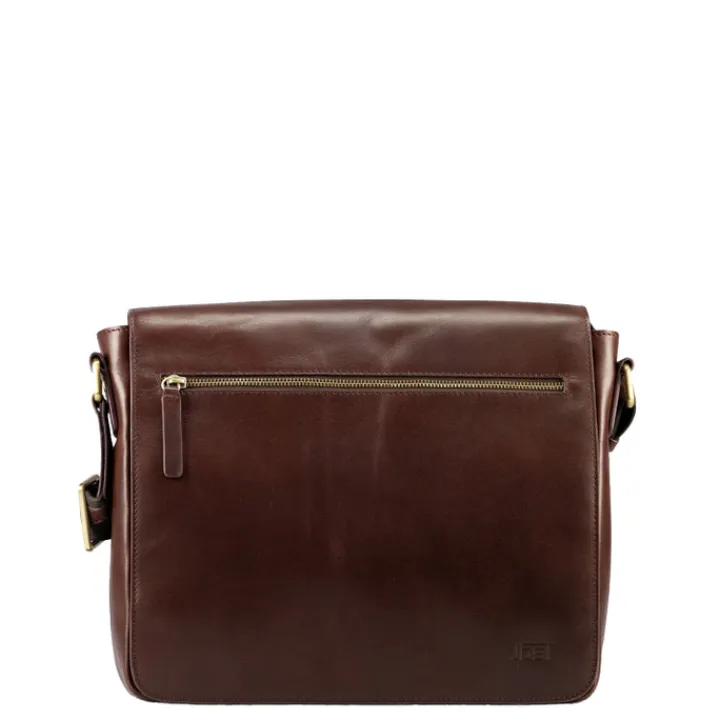 Herentassen|Laptop Schoudertassen>Jost Skagen Shoulderbag M brown