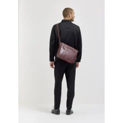 Herentassen|Laptop Schoudertassen>Jost Skagen Shoulderbag M brown