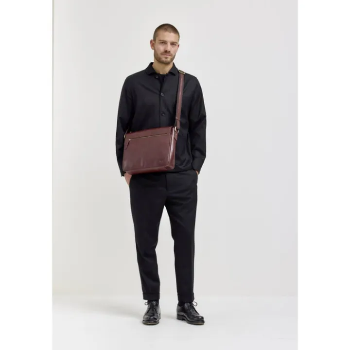 Herentassen|Laptop Schoudertassen>Jost Skagen Shoulderbag M brown