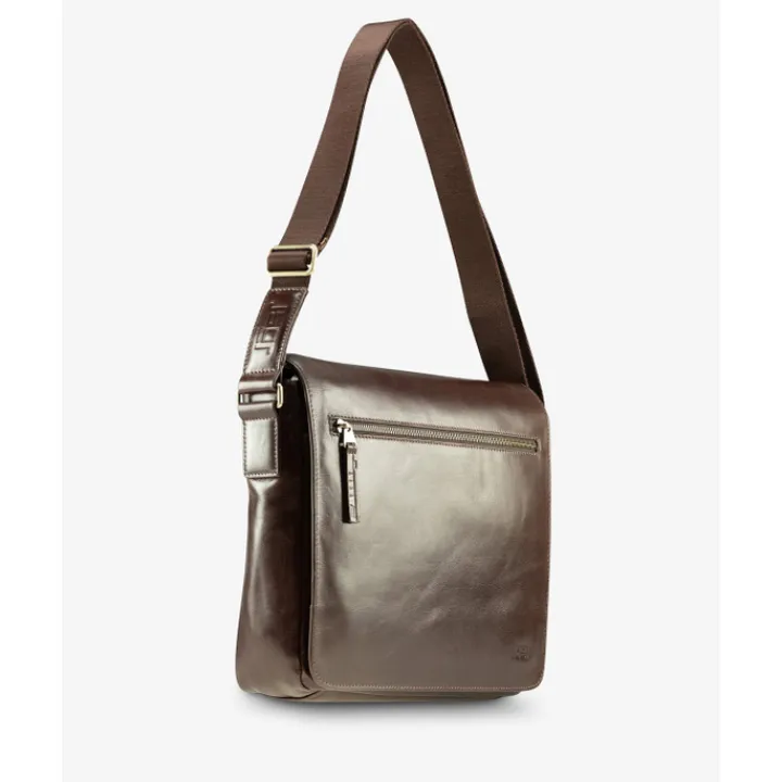 Herentassen|Laptop Schoudertassen>Jost Skagen Shoulderbag M brown