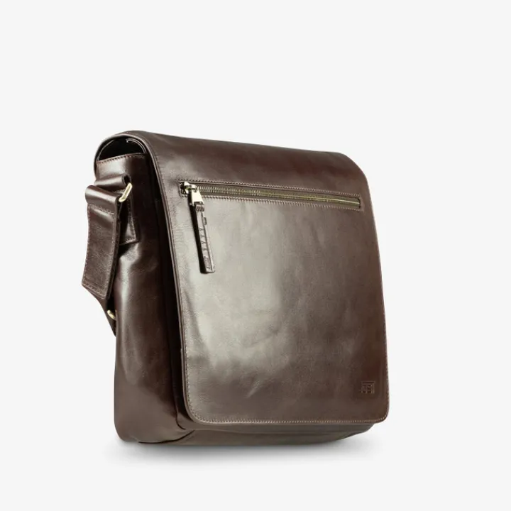 Herentassen|Laptop Schoudertassen>Jost Skagen Shoulderbag M brown