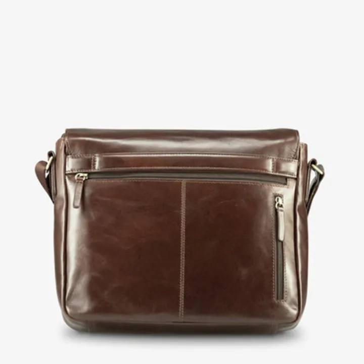 Herentassen|Laptop Schoudertassen>Jost Skagen Shoulderbag M brown