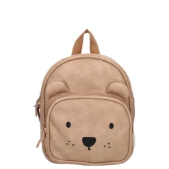 Kleine Rugzakken|Jongens Rugzakken>Kidzroom Beary Excited Backpack sand