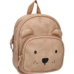 Kleine Rugzakken|Jongens Rugzakken>Kidzroom Beary Excited Backpack sand