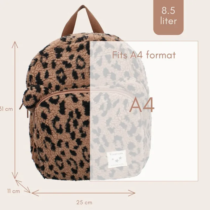 Mini Rugzakken|Kleine Rugzakken>Kidzroom Beary Excited Backpack brown
