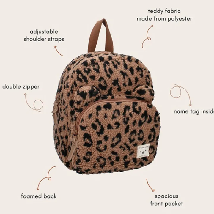 Mini Rugzakken|Kleine Rugzakken>Kidzroom Beary Excited Backpack brown