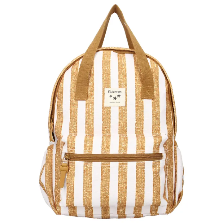 Peuter Rugzakken|Kinderrugzakken>Kidzroom Lille Stripe Frenzy Backpack brown