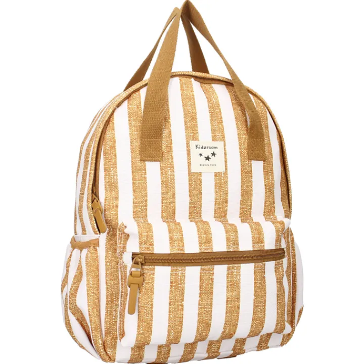 Peuter Rugzakken|Kinderrugzakken>Kidzroom Lille Stripe Frenzy Backpack brown