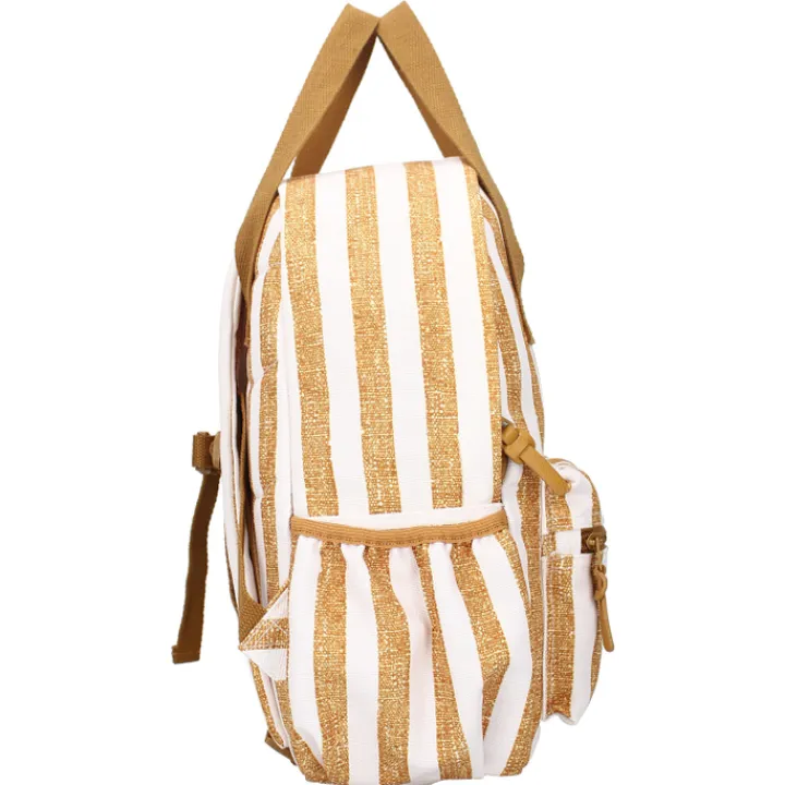 Peuter Rugzakken|Kinderrugzakken>Kidzroom Lille Stripe Frenzy Backpack brown