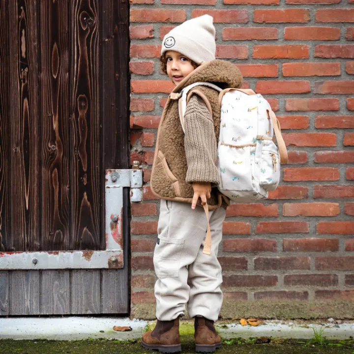 Peuter Rugzakken|Kinderrugzakken>Kidzroom Little Small Talk Backpack beige