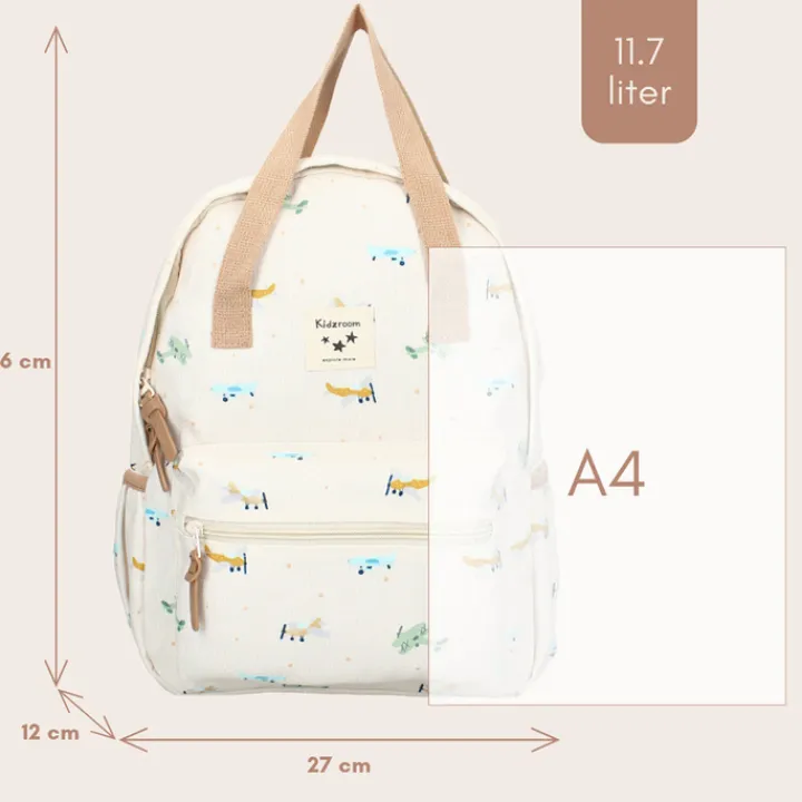 Peuter Rugzakken|Kinderrugzakken>Kidzroom Little Small Talk Backpack beige