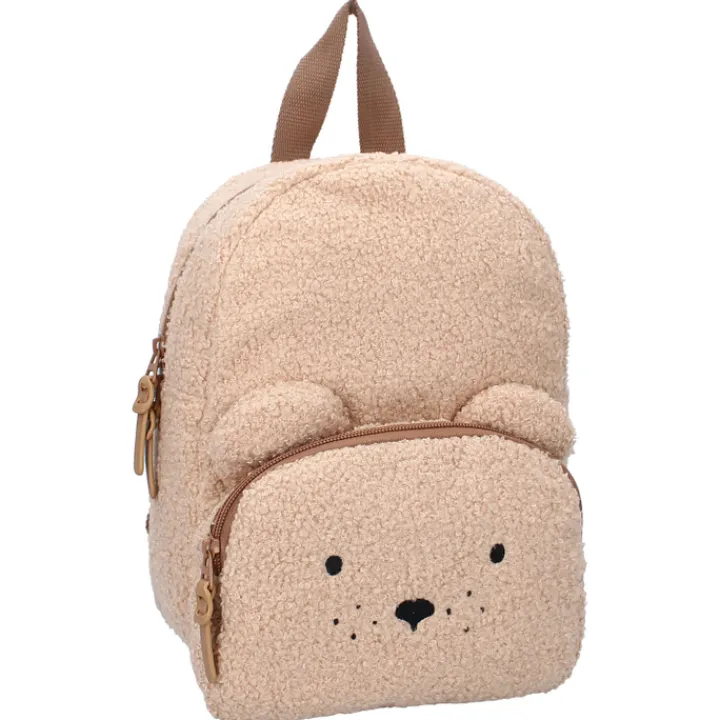 Peuter Rugzakken|Kinderrugzakken>Kidzroom Pisa Comfort Friends Backpack brown
