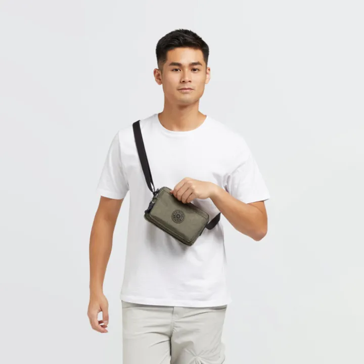 Schoudertassen|Crossbody>Kipling Abanu green moss