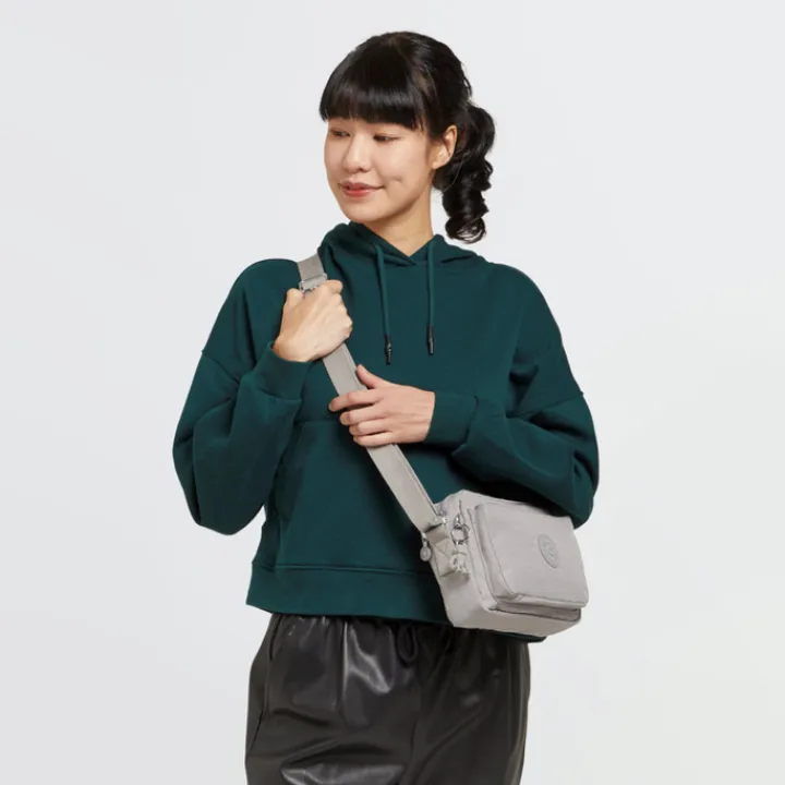 Schoudertassen|Crossbody>Kipling Abanu M grey gris