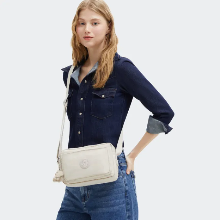 Schoudertassen|Crossbody>Kipling Abanu M hideaway beige