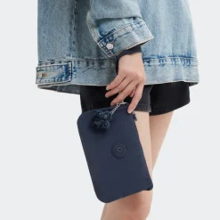 Dames Portemonnees>Kipling Creativity XL Wallet/Clutch blue bleu