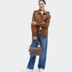 Handtassen|Schoudertassen>Kipling Eleni M gg simply mocha grgz