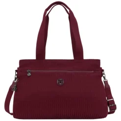 Dames Schooltassen|Schooltas Shoppers>Kipling Elysia Work E e jq maroon tile jacquard