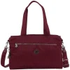 Dames Schooltassen|Schooltas Shoppers>Kipling Elysia Work S e jq maroon tile jacquard