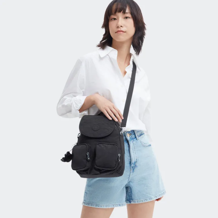 Mini Rugzakken|Kleine Rugzakken>Kipling Firefly Up Backpack black noir