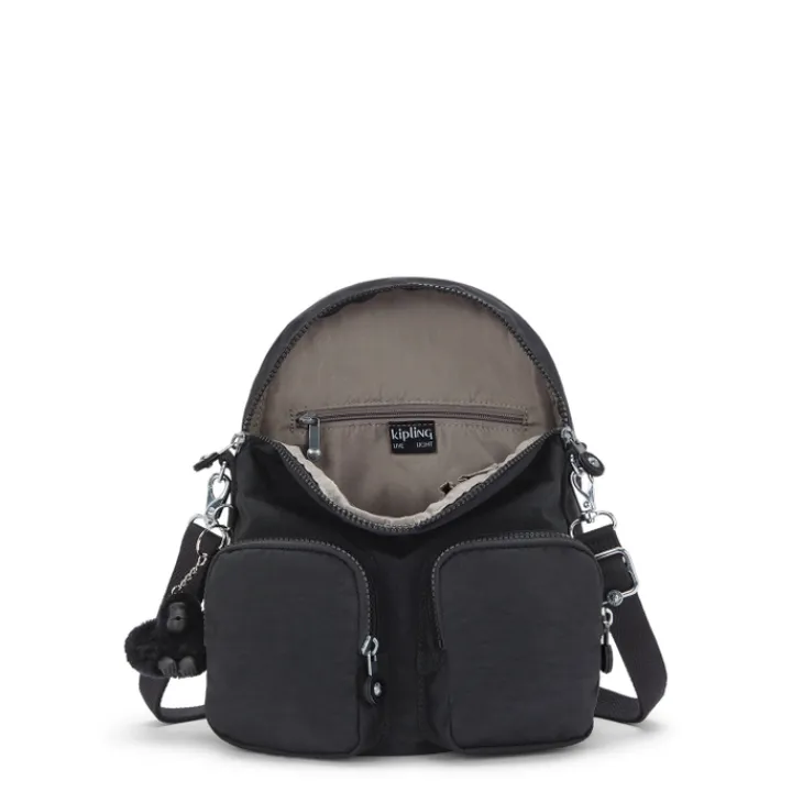 Mini Rugzakken|Kleine Rugzakken>Kipling Firefly Up Backpack black noir