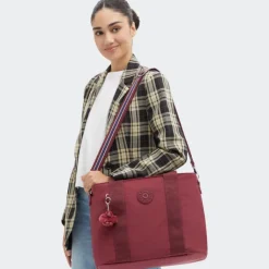 Shoppers|Schoudertassen>Kipling Minta L b lounge wine