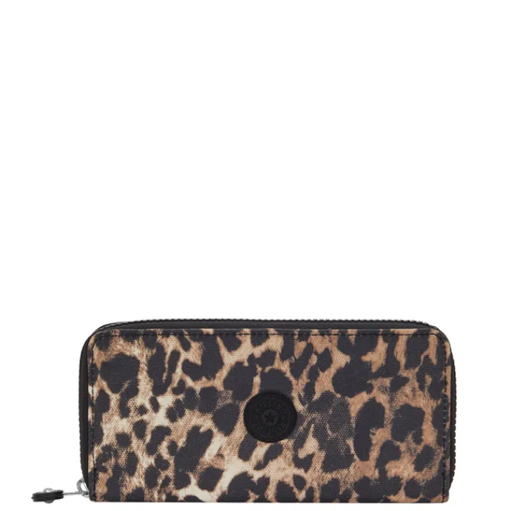Rfid Portemonnees|Grote Portemonnees>Kipling Money World B prt wild leopard