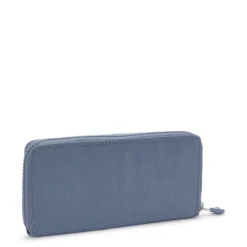 Rfid Portemonnees|Grote Portemonnees>Kipling Money World blue stone