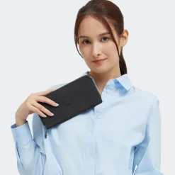 Rfid Portemonnees|Grote Portemonnees>Kipling Money World Wallet black noir