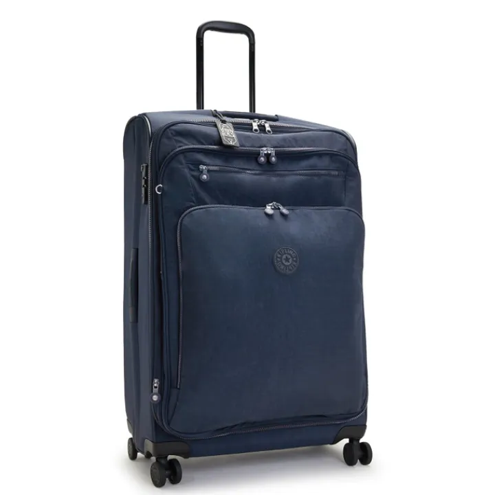 Zachte Koffers|Reiskoffers>Kipling New Youri Spin L blue bleu 2