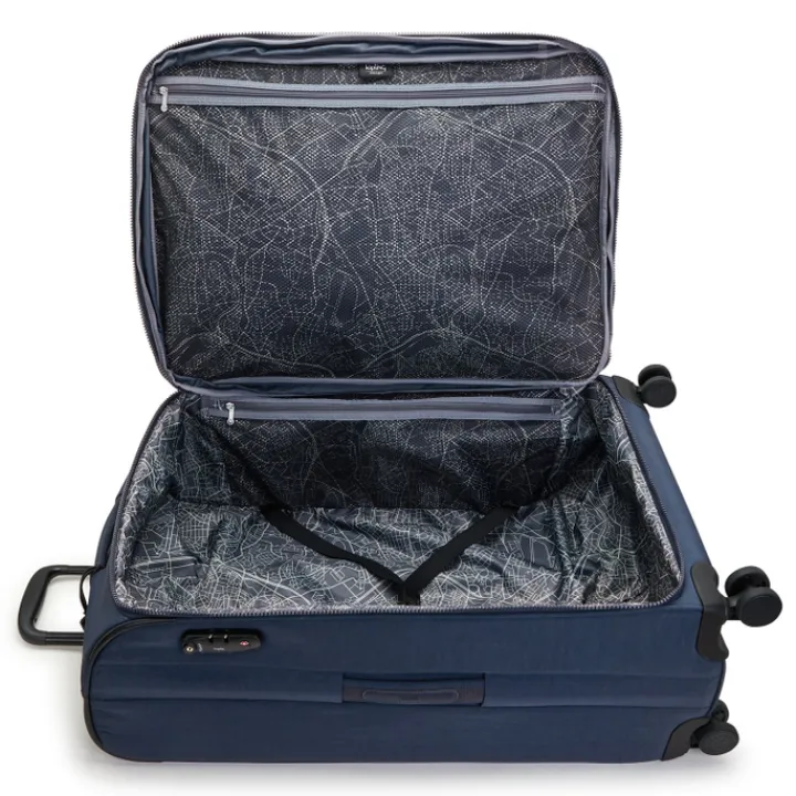Zachte Koffers|Reiskoffers>Kipling New Youri Spin L blue bleu 2