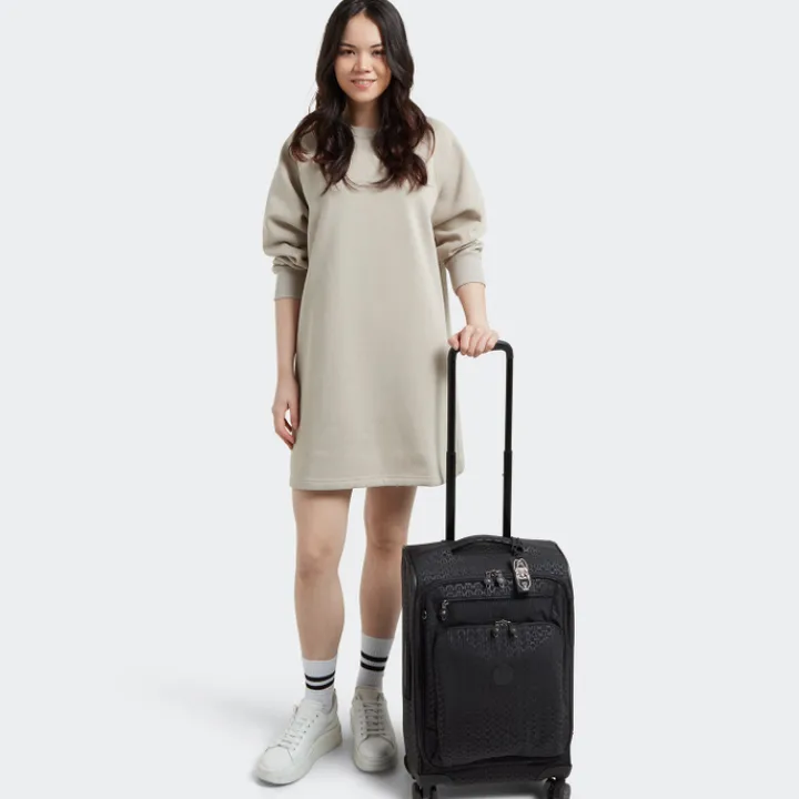 Transavia Trolleys|Handbagage Trolleys>Kipling New Youri Spin S signature emb