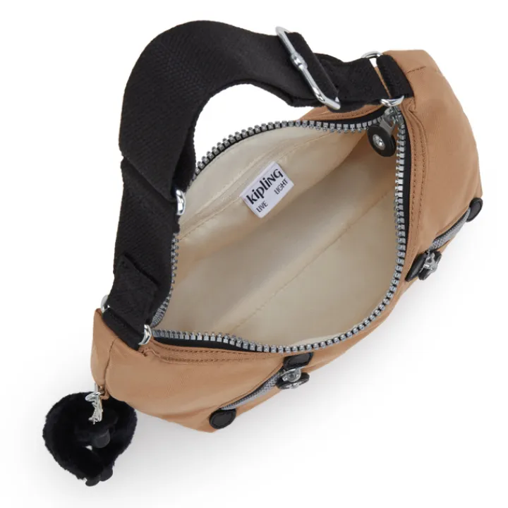 Schoudertassen|Damestassen>Kipling Nikki heritage early tan heritage