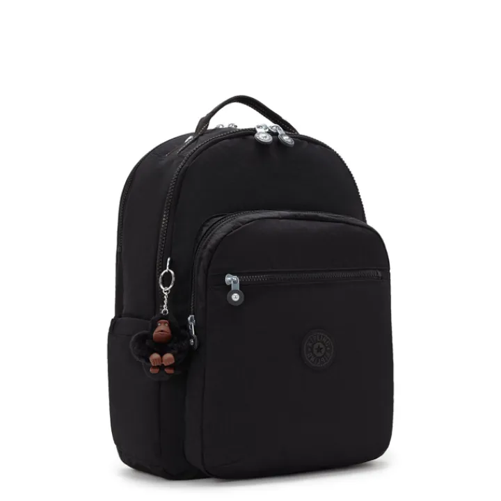 Schoolrugzak|Heren Schooltassen>Kipling Seoul Lap true black