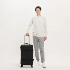 Zachte Koffers|Reiskoffers>Kipling Spontaneous M black noir