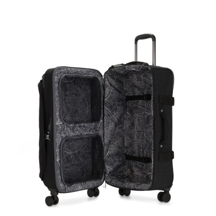 Zachte Koffers|Reiskoffers>Kipling Spontaneous M black noir