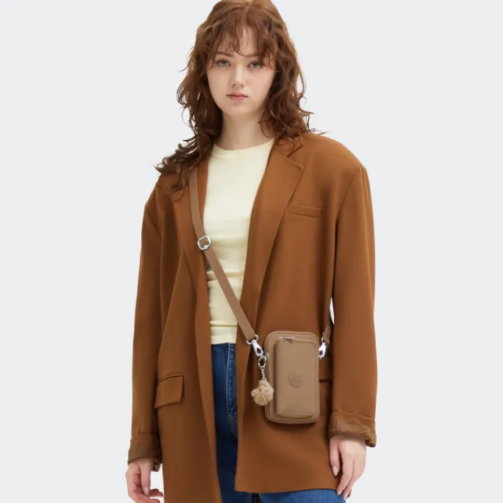 Telefoontasjes|Damestassen>Kipling Telmo b early tan