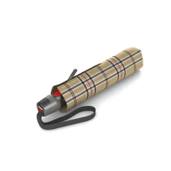 Paraplu'S>Knirps T.200 Medium Duomatic check beige