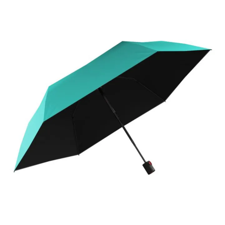 Paraplu'S>Knirps U.200 Ultra Light Duomatic Paraplu UV Protection turquoise with black coating