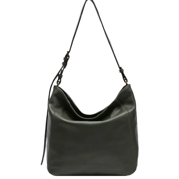 Schoudertassen|Crossbody>Liebeskind Chudy Sheep Natural Hobo M cypress green