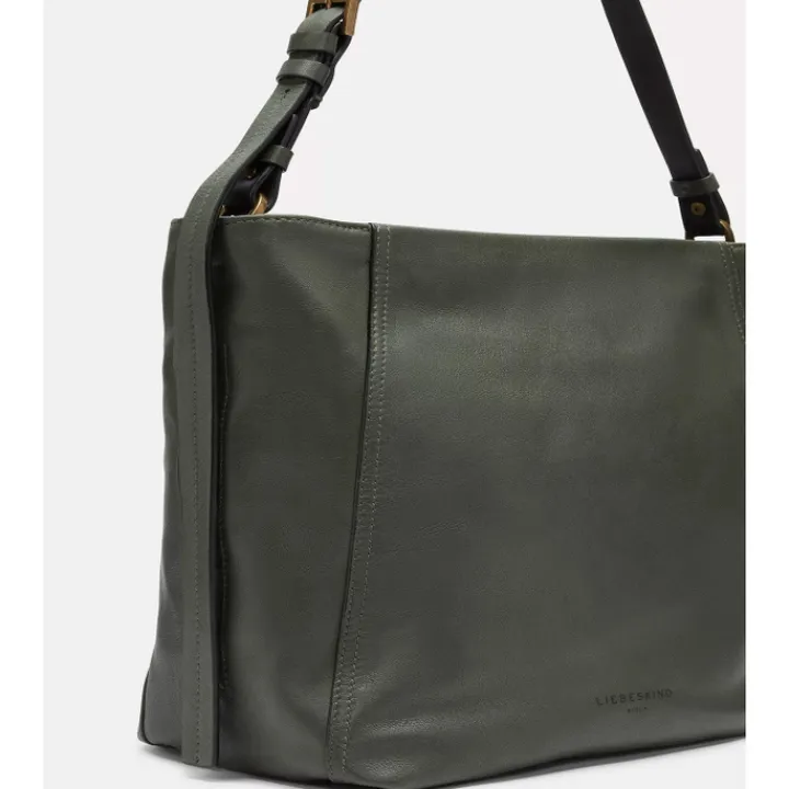 Schoudertassen|Crossbody>Liebeskind Chudy Sheep Natural Hobo M cypress green