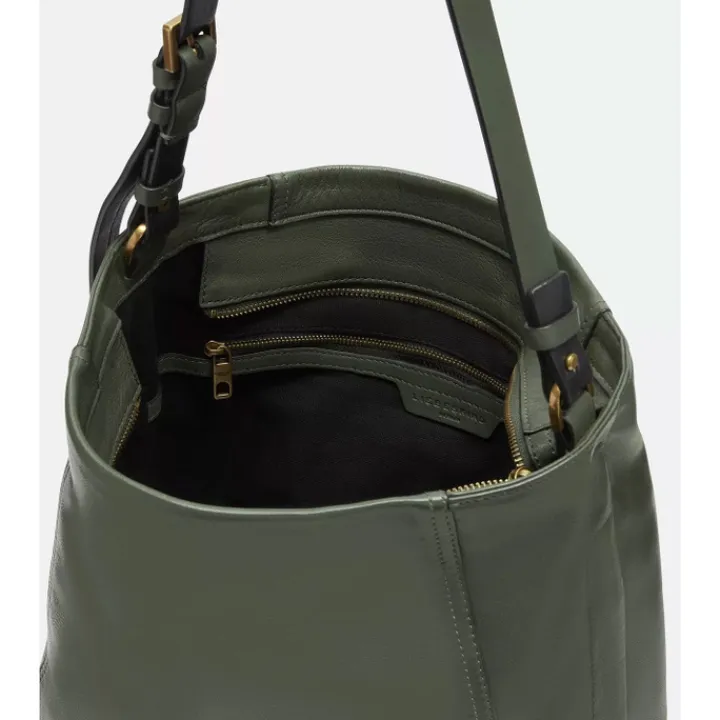 Schoudertassen|Crossbody>Liebeskind Chudy Sheep Natural Hobo M cypress green