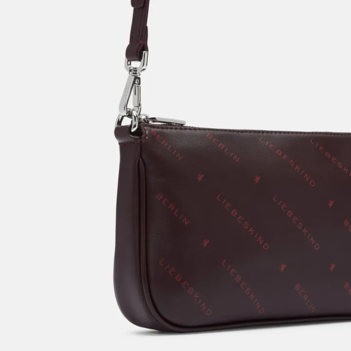Schoudertassen|Crossbody>Liebeskind Monogram Crossbody S burgundy